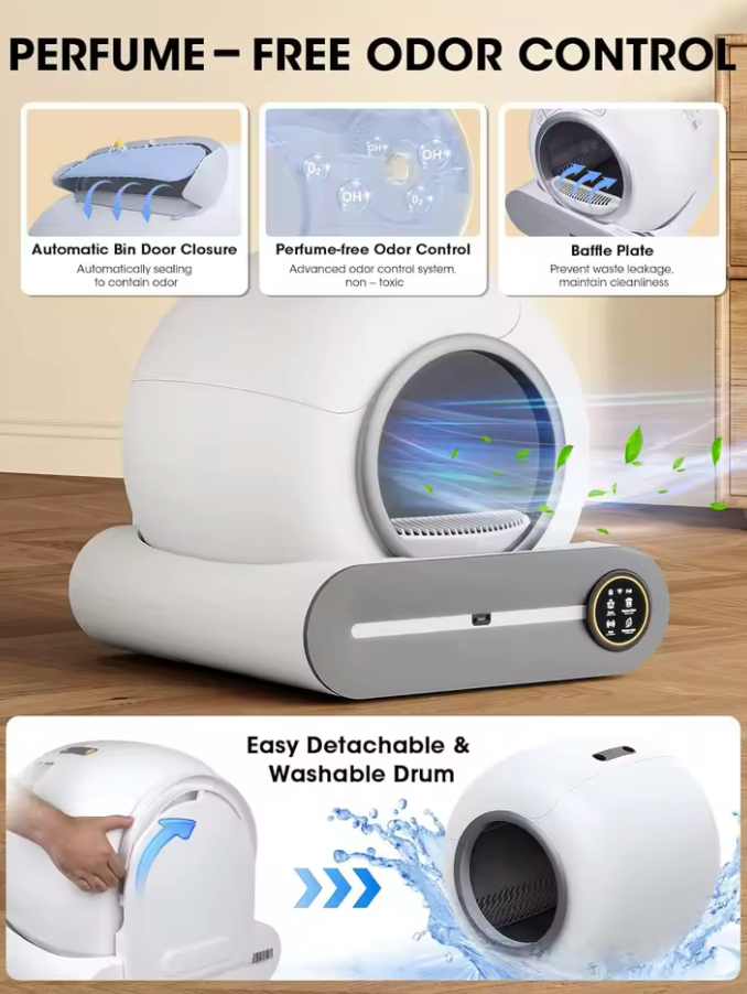 Slimme Automatische Kattenbak – Zelfreinigend & Geurvrij 🐱🚀